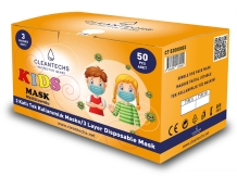 50 stuks mondmasker blauw kinderen